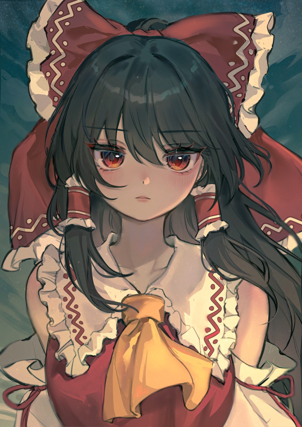 hakurei_reimu, miko, qiu_ju, touhou