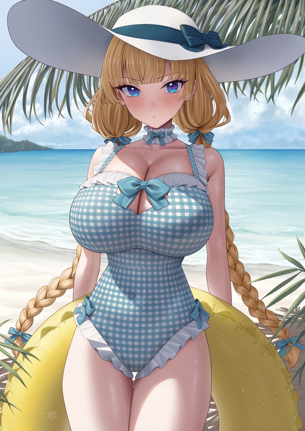 cleavage, lina_bell_roll, michihasu, swimsuits, wet