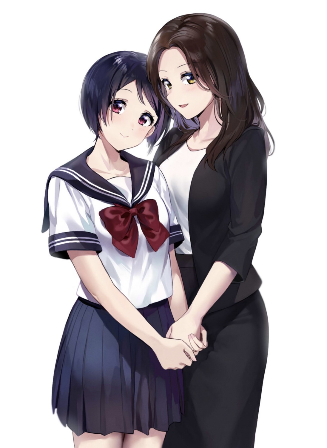 nanatsu_no_umi, seifuku, yuri