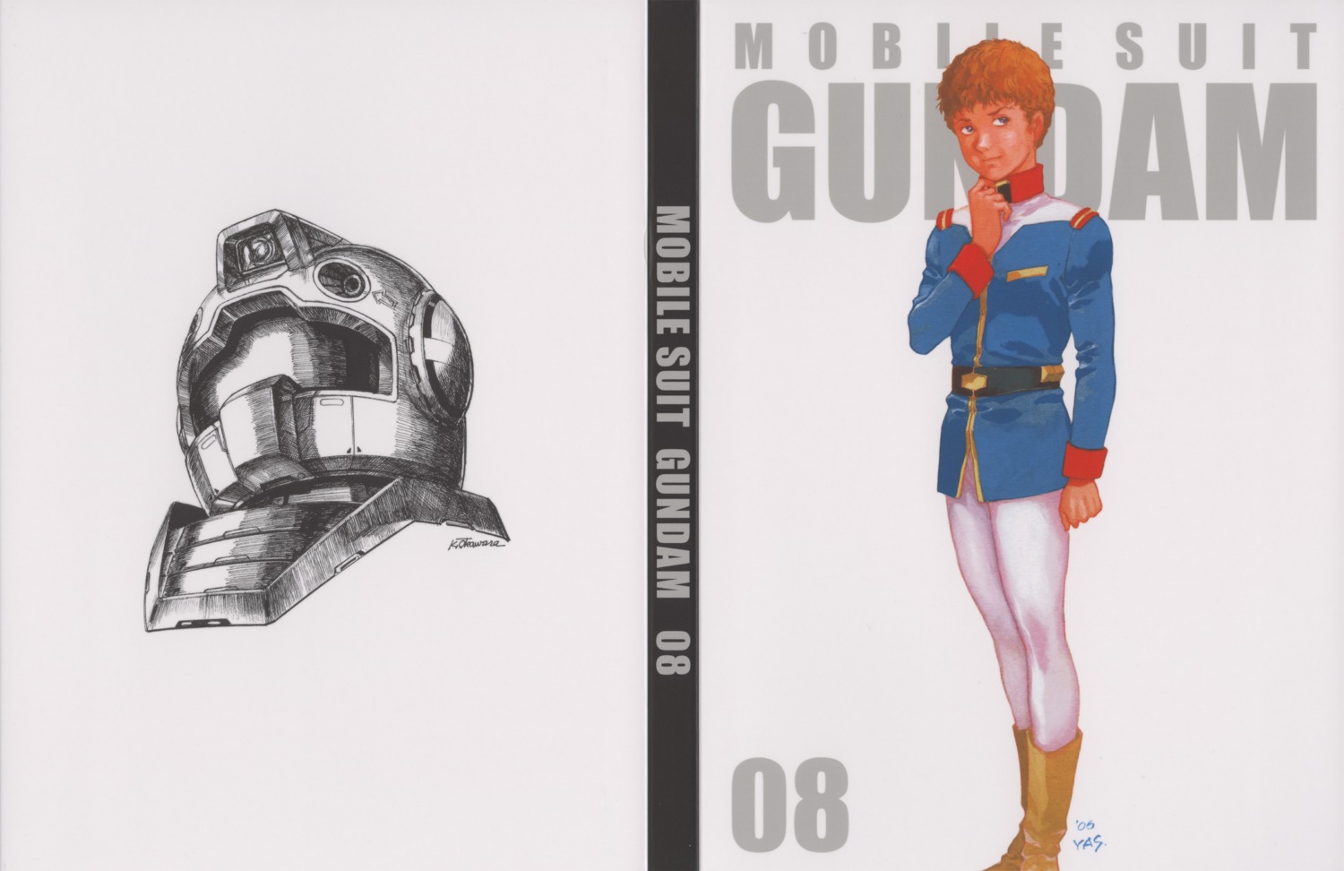 amuro_ray, disc_cover, gundam, male, mobile_suit_gundam, okawara_kunio, yasuhiko_yoshikazu
