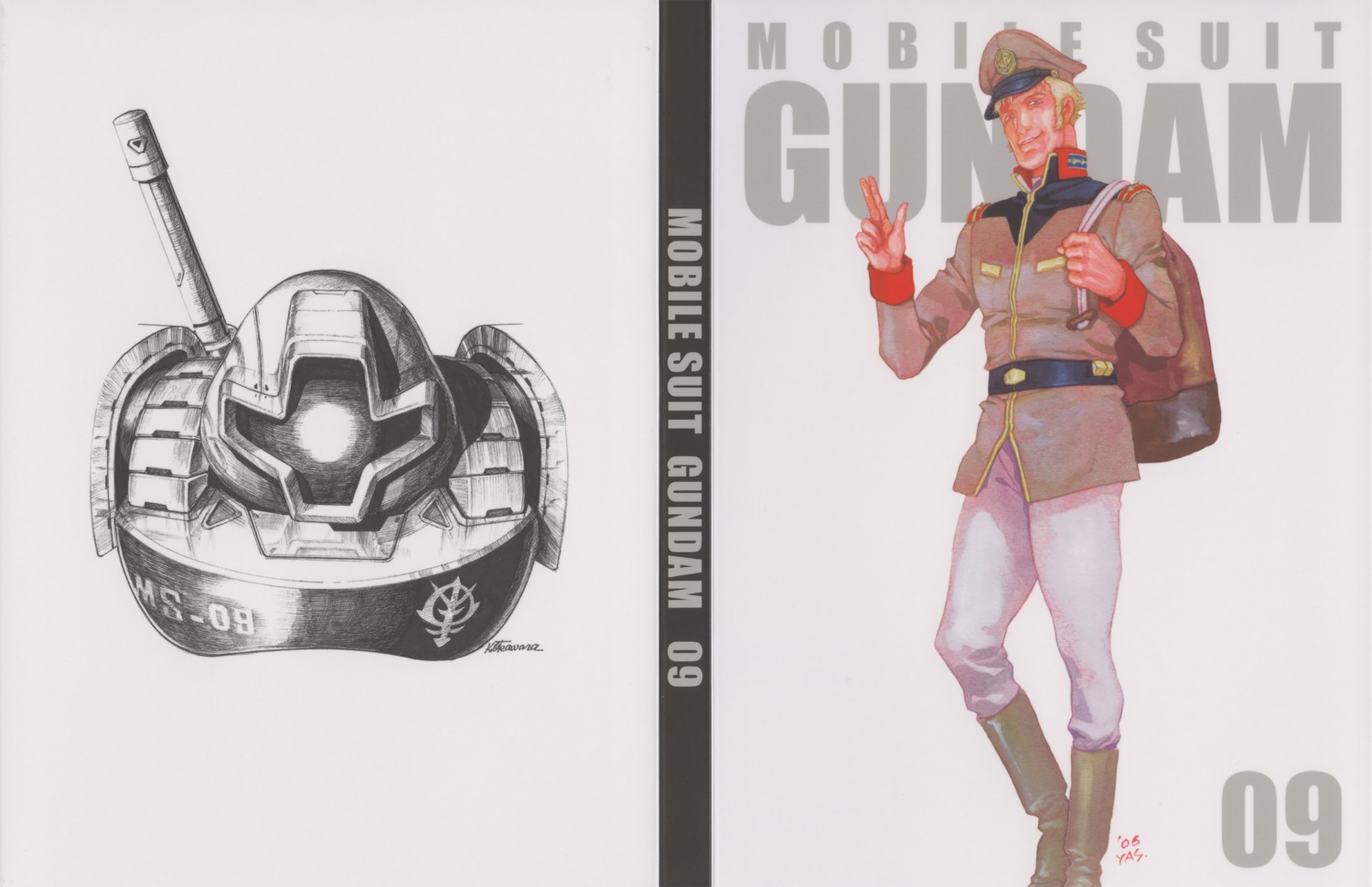 disc_cover, gundam, male, mobile_suit_gundam, okawara_kunio, sleggar_law, yasuhiko_yoshikazu