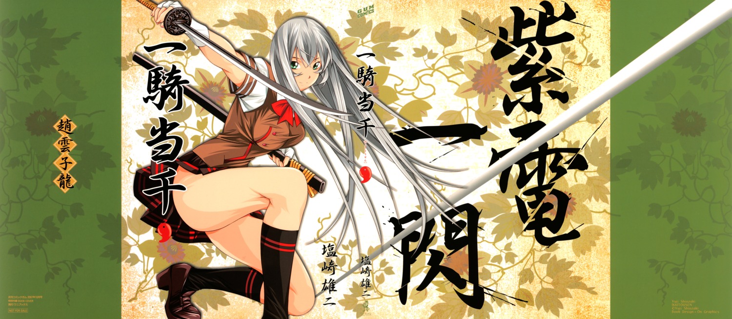 chouun_shiryuu, ikkitousen, ikkitousen~dragon_destiny~, seifuku, shiozaki_yuuji, sword