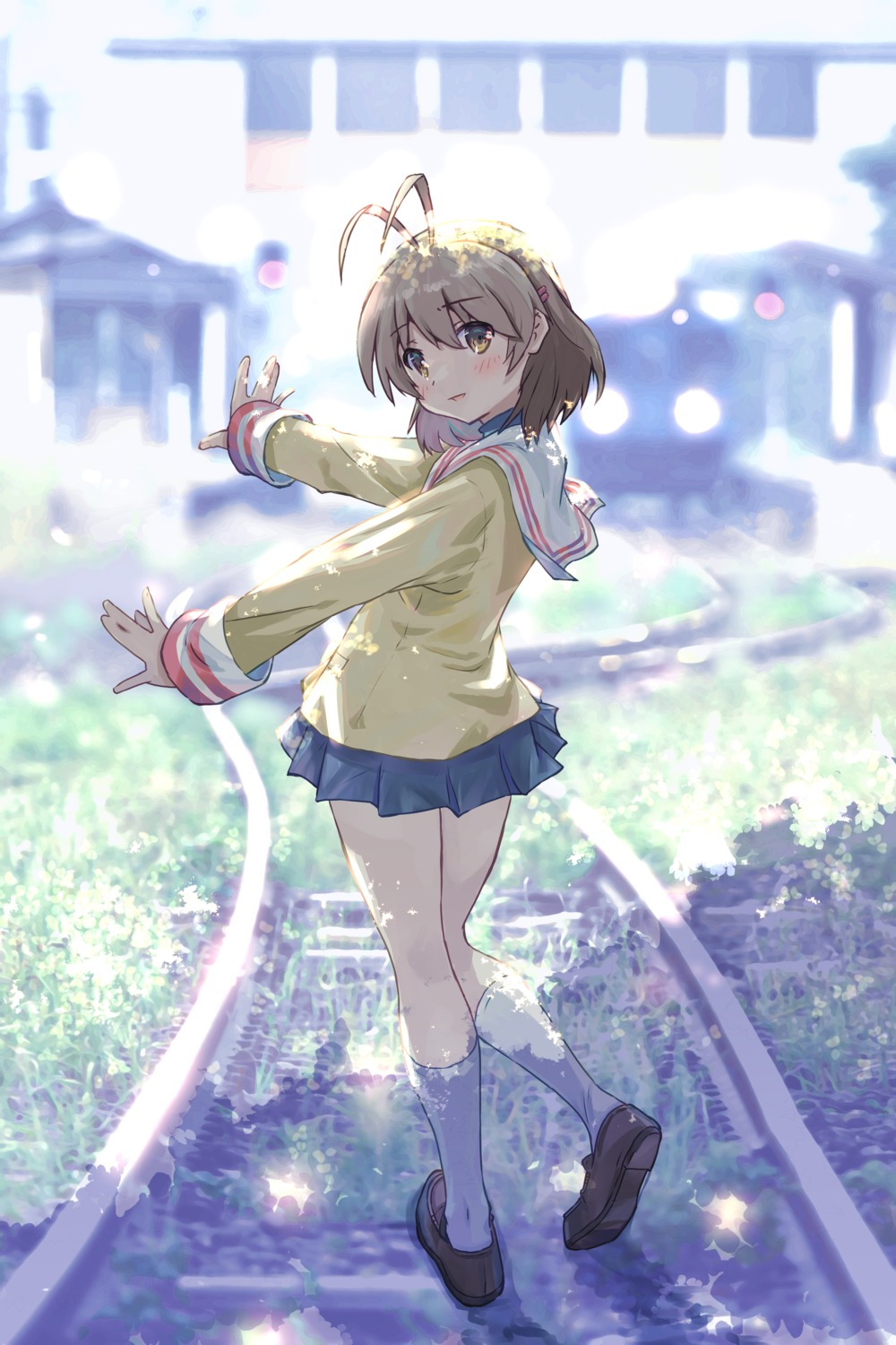 akayama_yukihe, clannad, furukawa_nagisa, seifuku