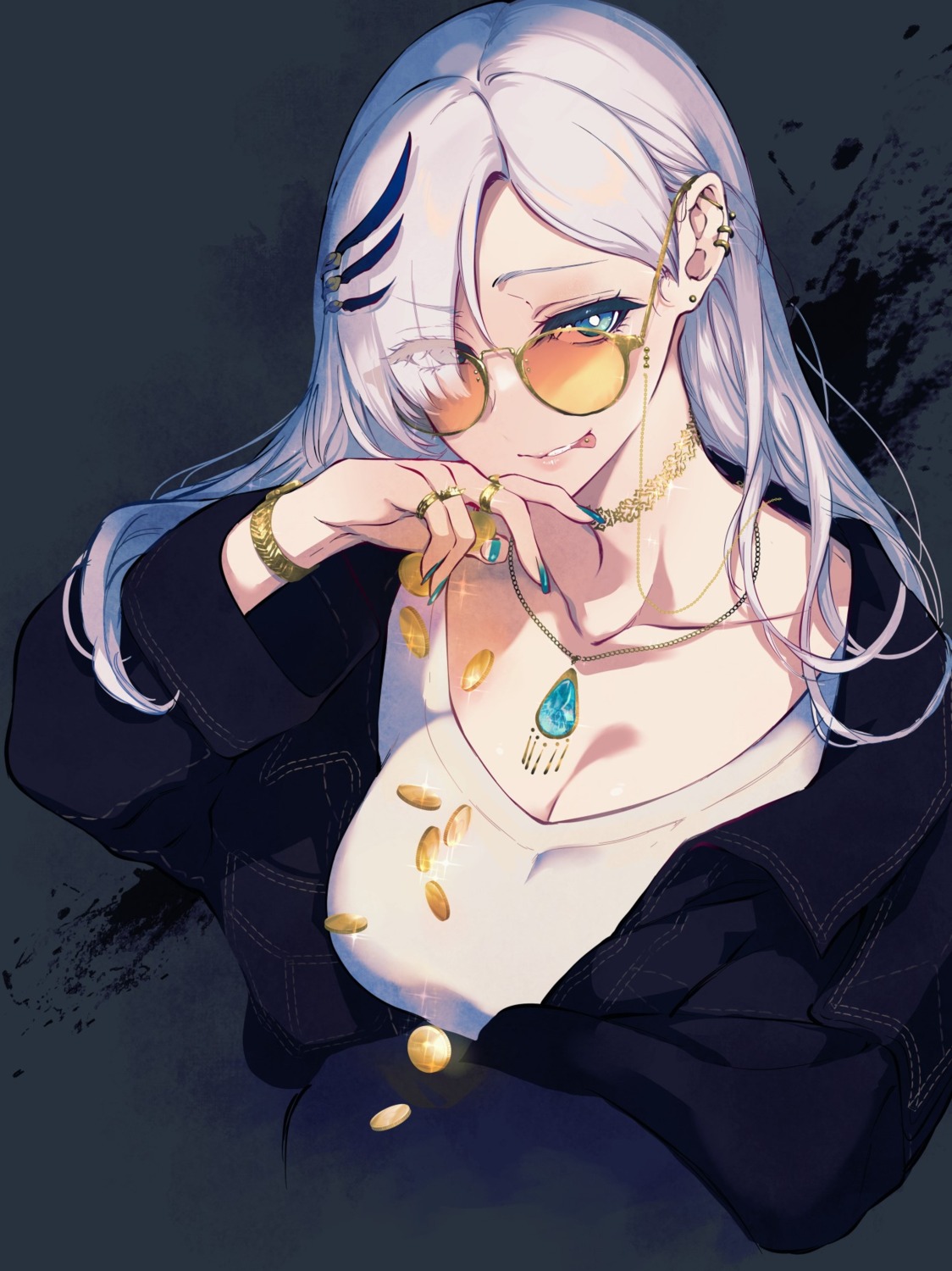 hololive, hololive_indonesia, megane, pavolia_reine, pochi_(pochi-goya)