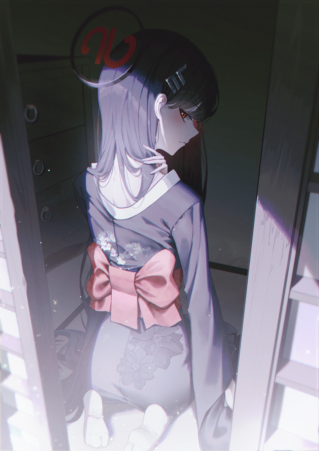 ass, blue_archive, domi_(hongsung0819), halo, tsukatsuki_rio, yukata