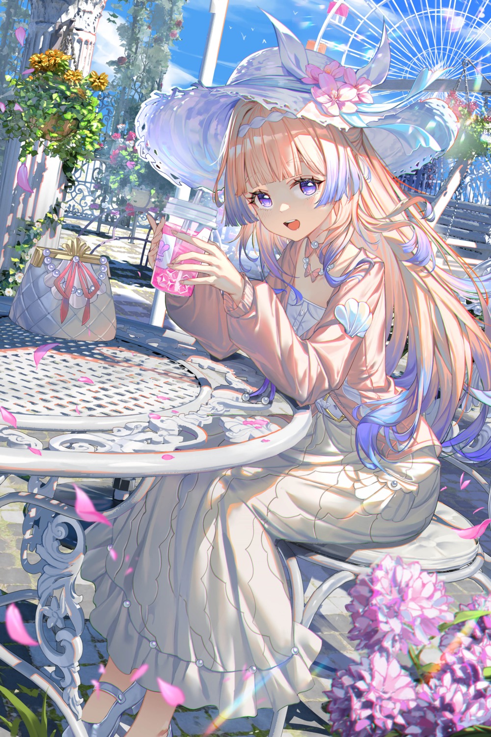 al_guang, dress, genshin_impact, sangonomiya_kokomi