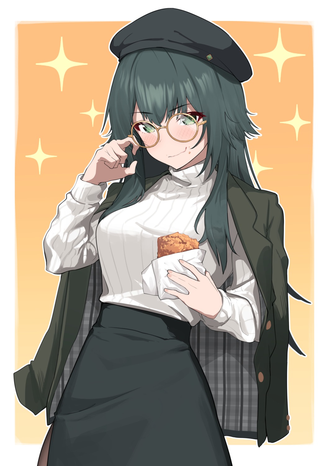 cream, gakuen_idolm@ster, megane, oregano_(olgn_eao), sweater, the_idolm@ster, tsukimura_temari