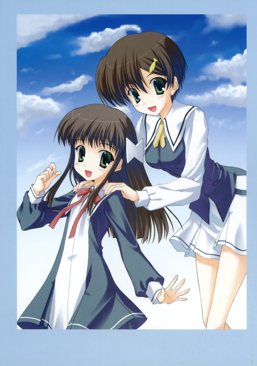 ishizuki_koyori, ishizuki_mana, nanao_naru, seifuku, sola