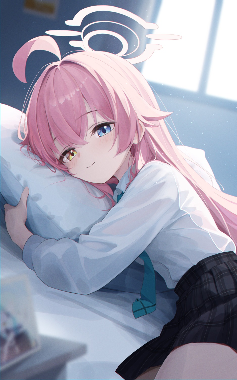 blue_archive, dixo_(user_srff3835), halo, heterochromia, seifuku, takanashi_hoshino
