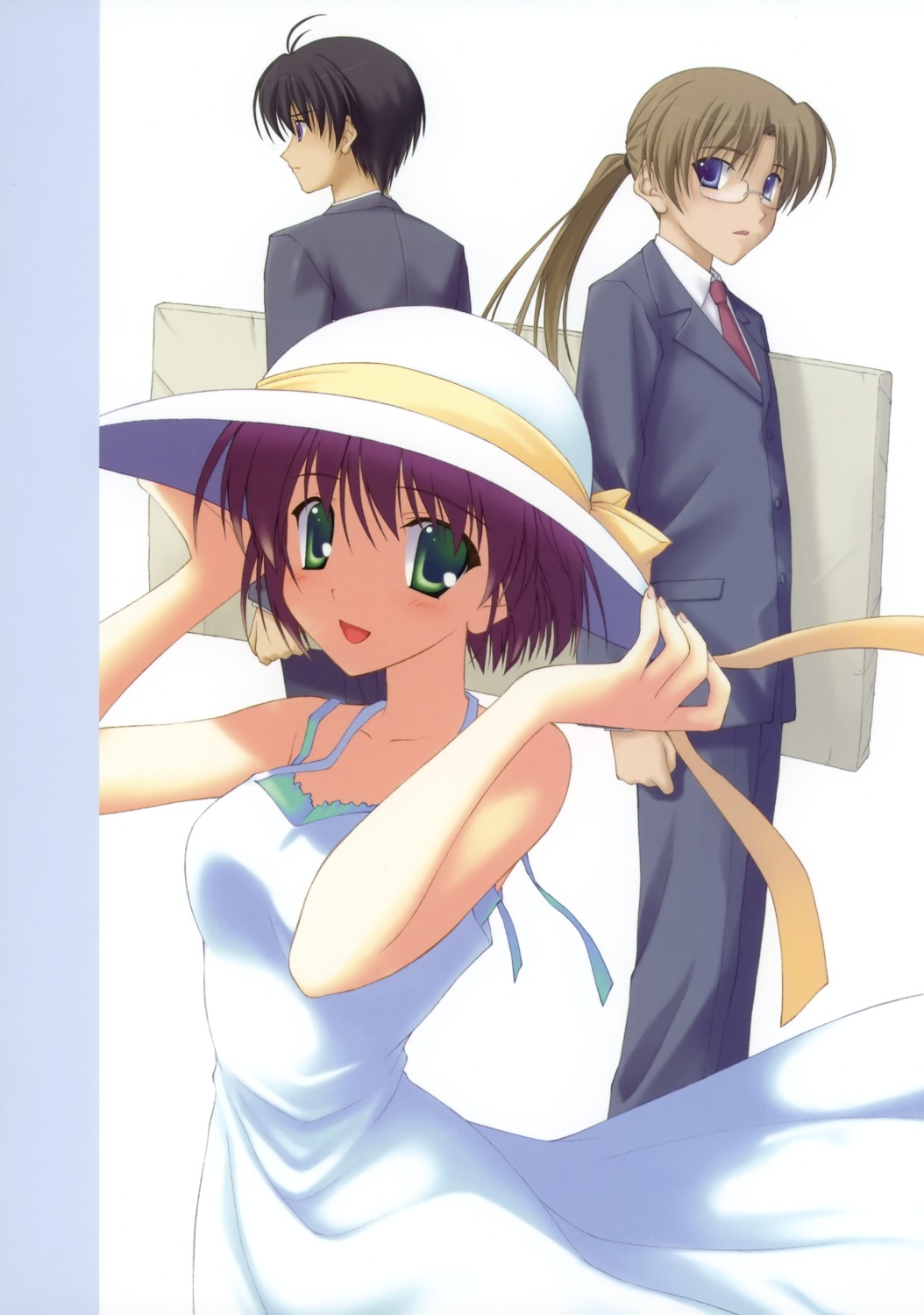 business_suit, canvas_2, dress, kikyou_kiri, megane, nanao_naru, summer_dress