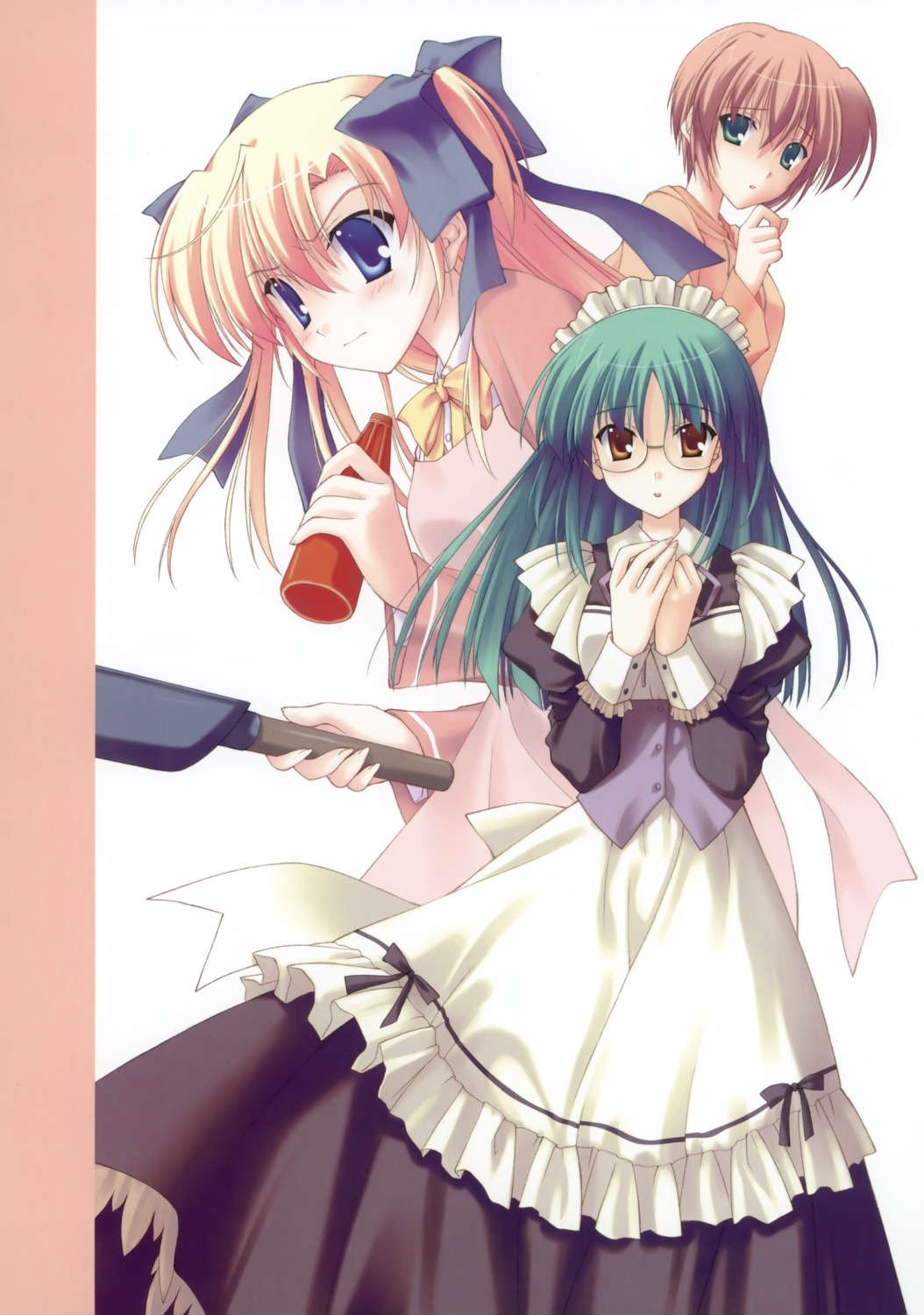 canvas_2, housen_elis, kikyou_kiri, maid, megane, nanao_naru, takeuchi_mami