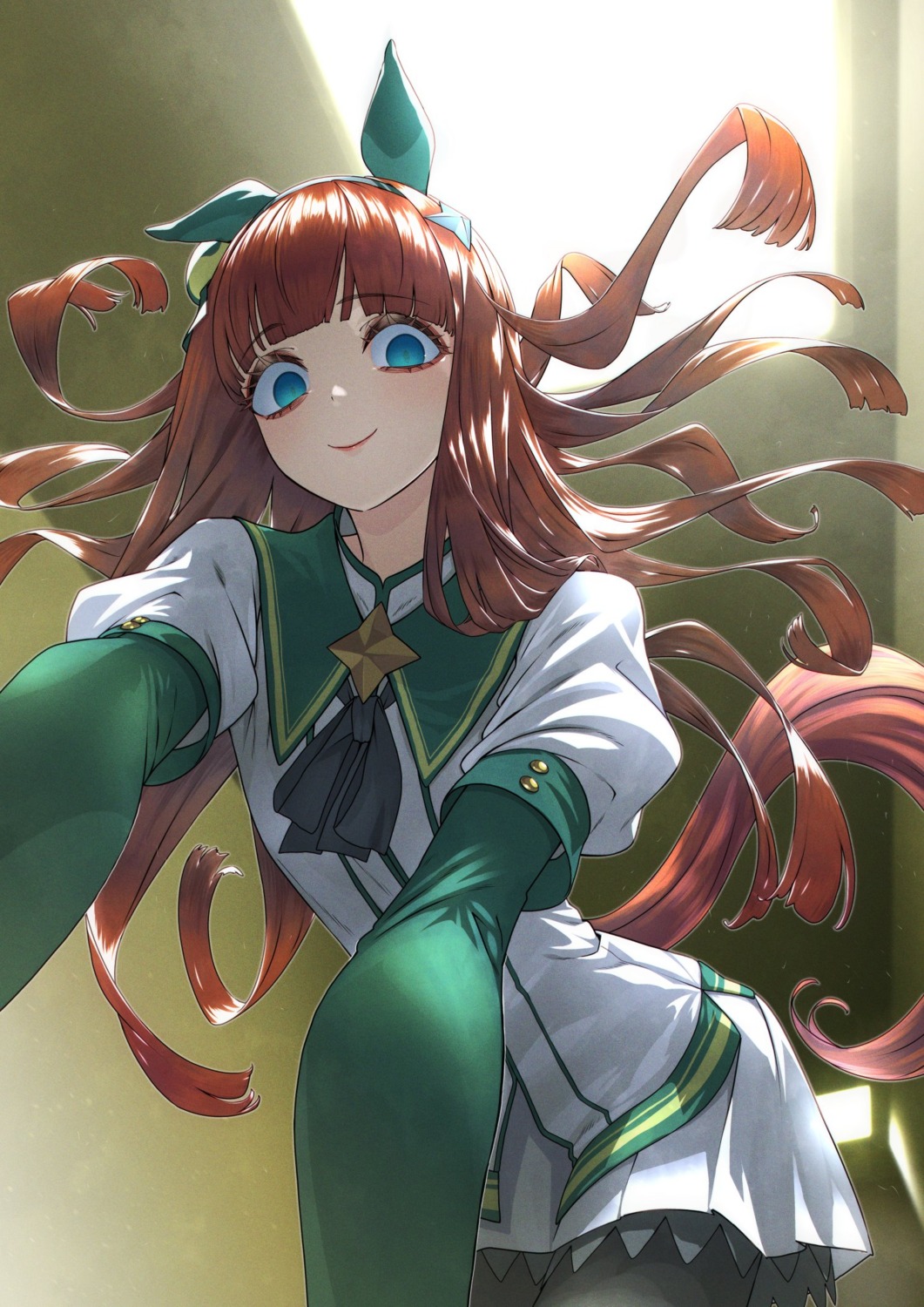 animal_ears, nabe_saori, pantyhose, silence_suzuka_(umamusume), tail, uma_musume_pretty_derby, uniform