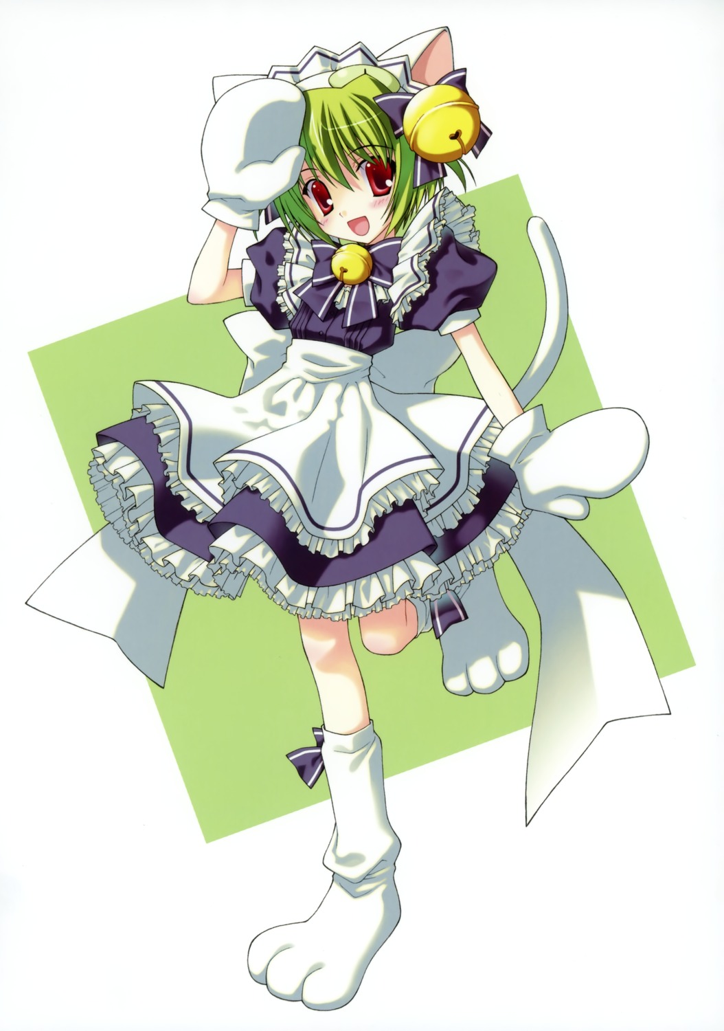 animal_ears, dejiko, di_gi_charat, nanao_naru, nekomimi, tail, waitress