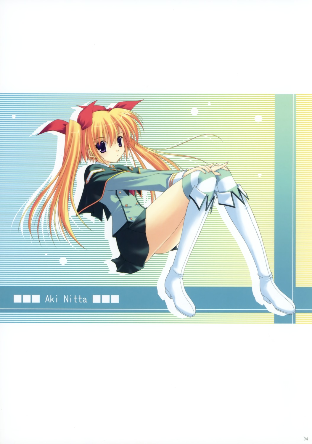 nanao_naru, nitta_aki, soul_link, thighhighs, uniform