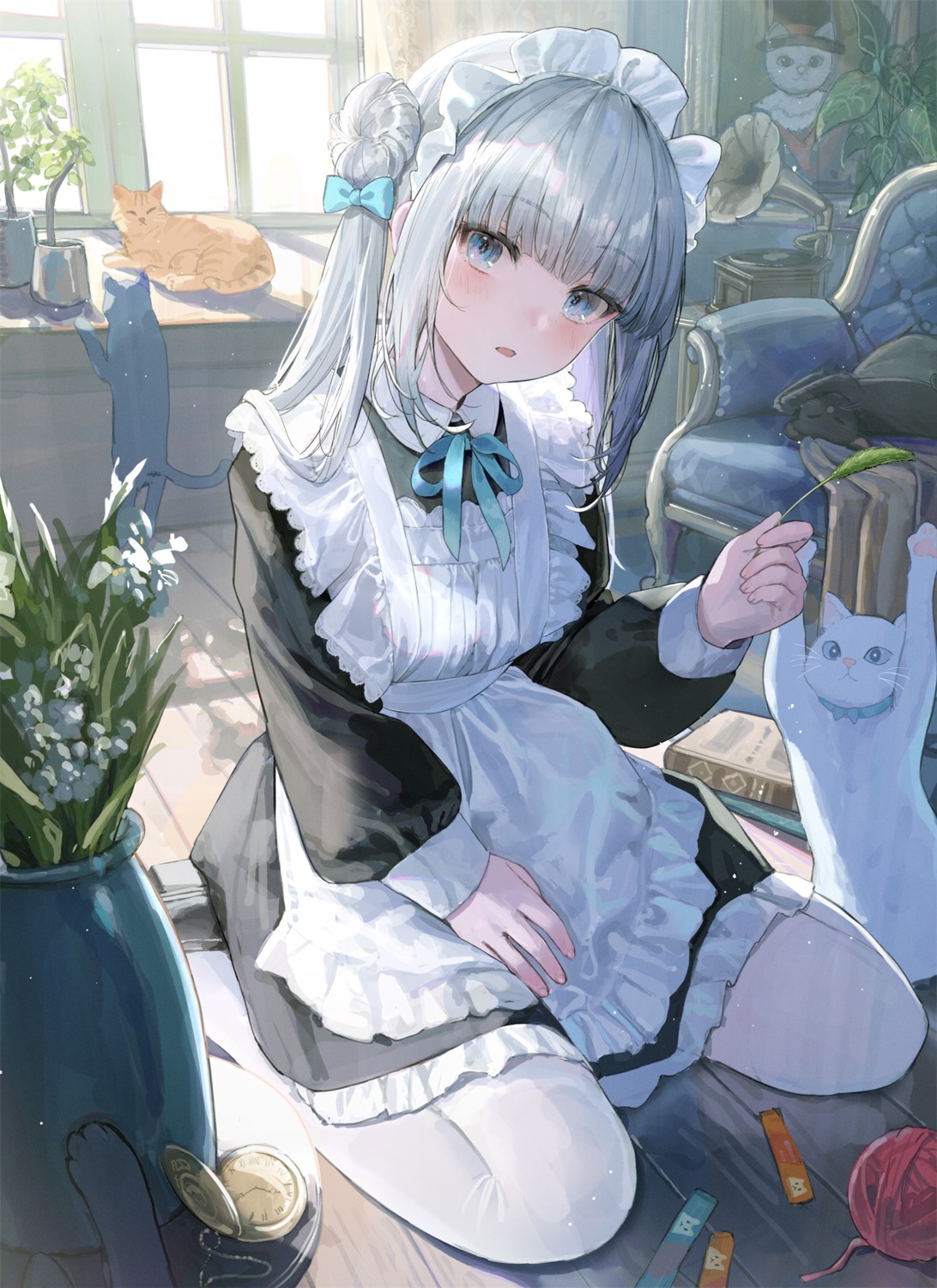 arl, maid, neko