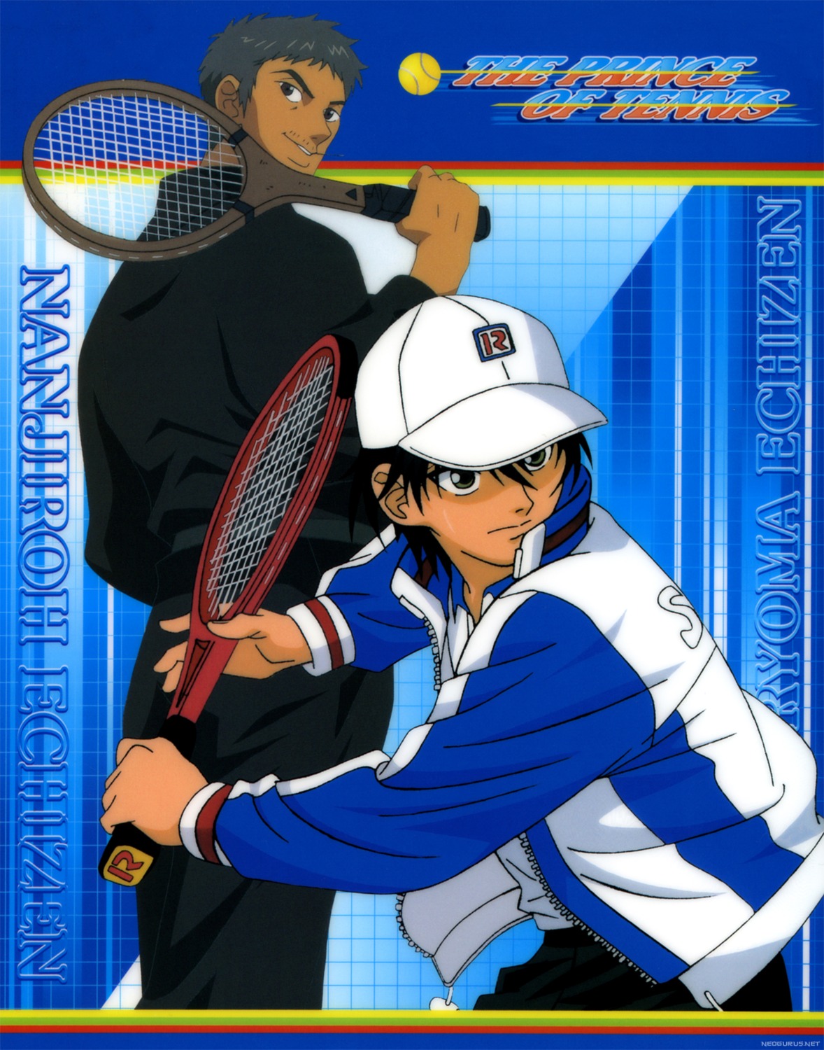 echizen_nanjiro, echizen_ryoma, male, screening, tennis, tennis_no_ouji-sama