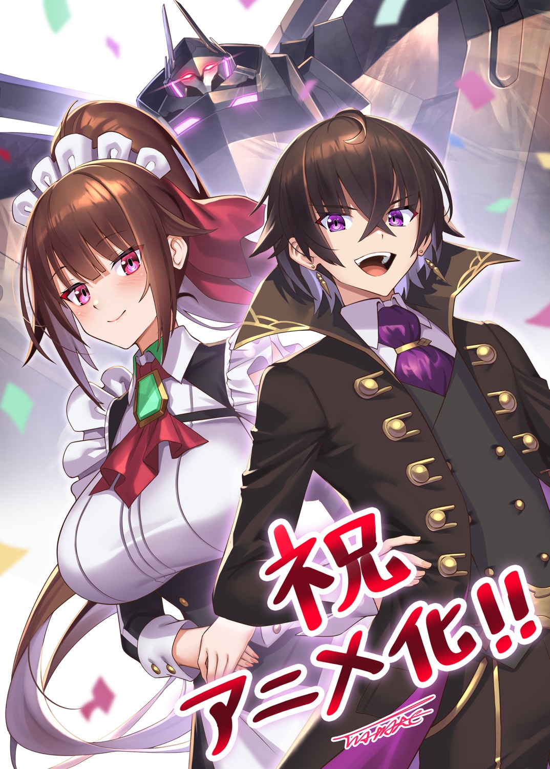 amagi_(seikankokka), liam_sera_banfield, maid, mecha, ore_wa_seikan_kokka_no_akutoku_ryoushu!, takamine_nadare