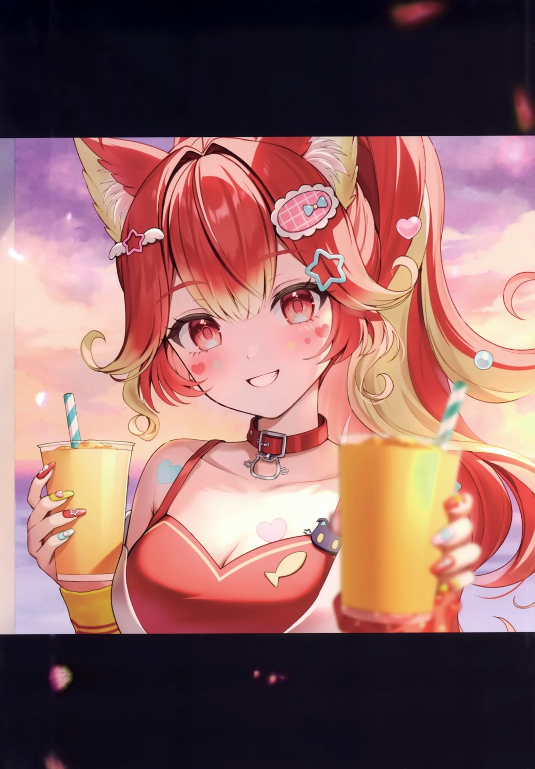 animal_ears, momoshiki_tsubaki, nekomimi, nyamaharu_eru, nyantasia!, pitsche, tattoo