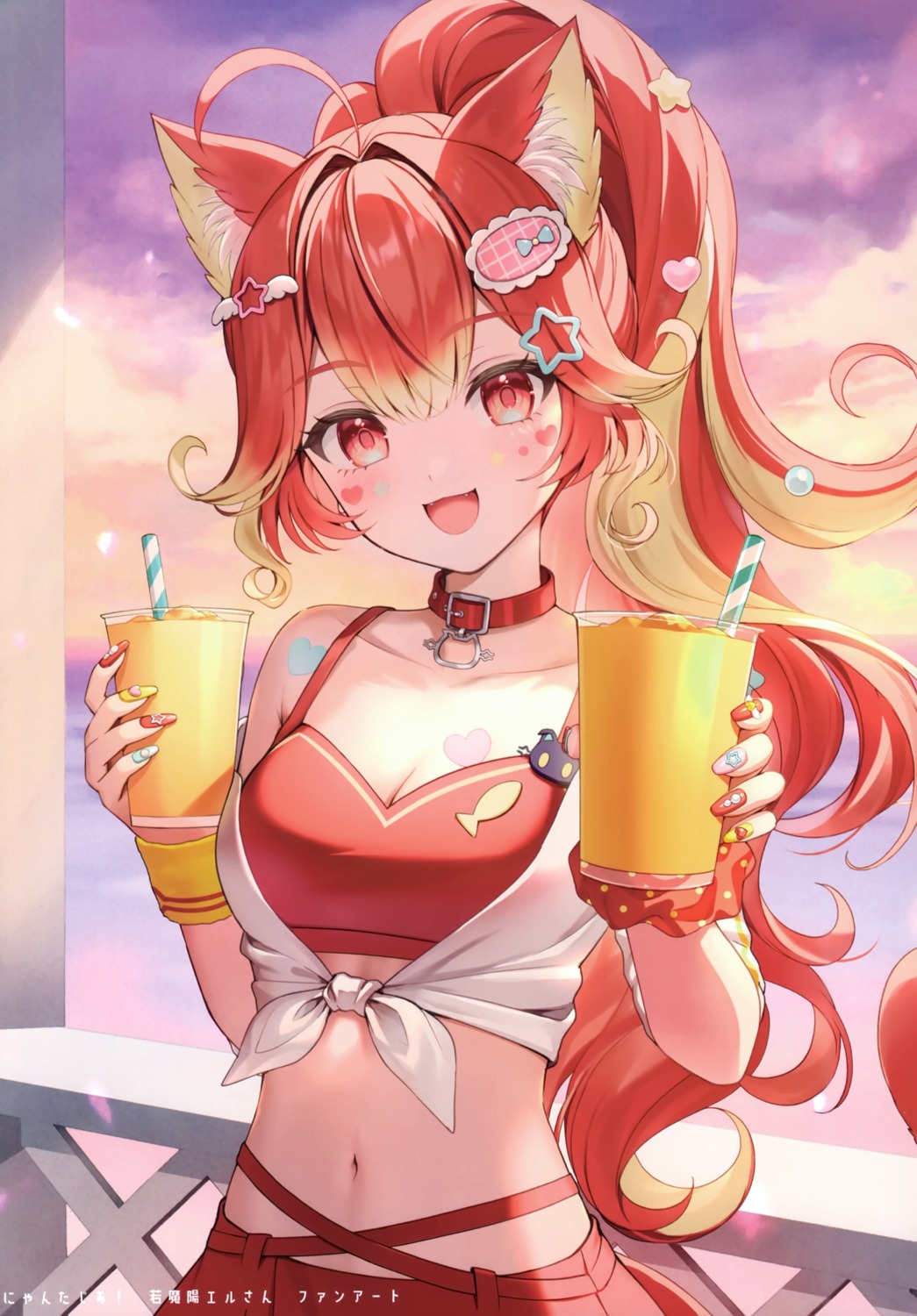 animal_ears, momoshiki_tsubaki, nekomimi, nyamaharu_eru, nyantasia!, pitsche, tail, tattoo