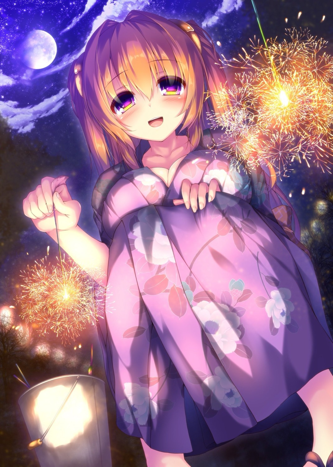cassini_m_bisuko, cleavage, open_shirt, syroh, yukata