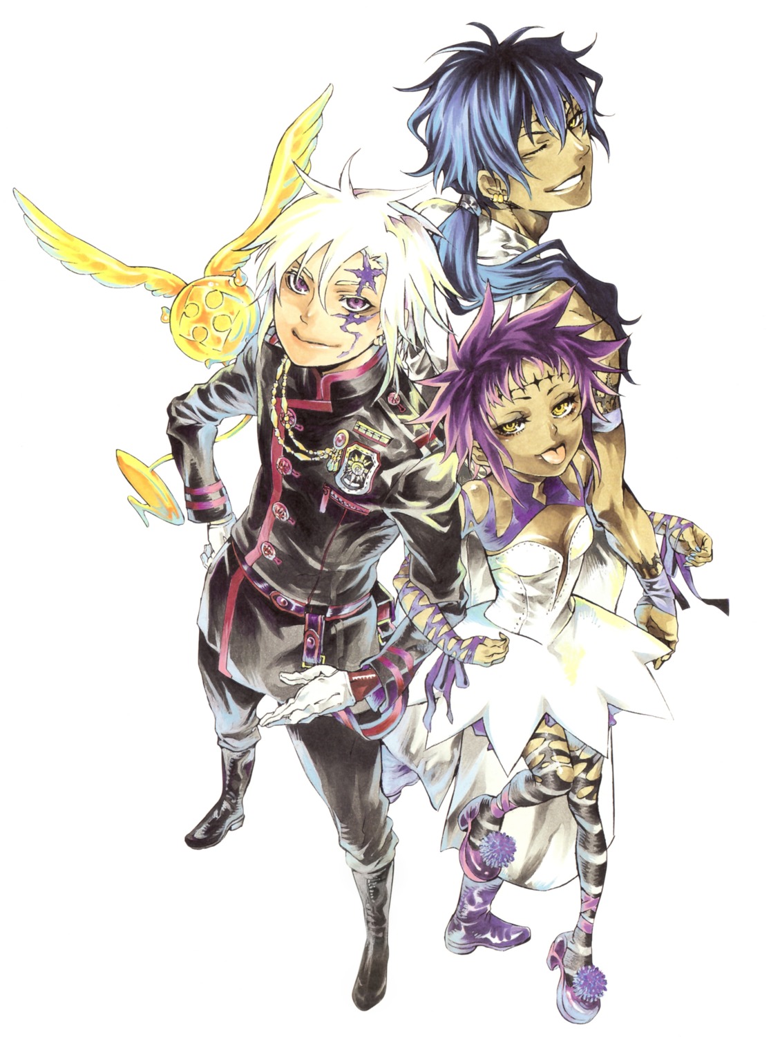 allen_walker, d.gray-man, hoshino_katsura, road_kamelot, tyki_mikk