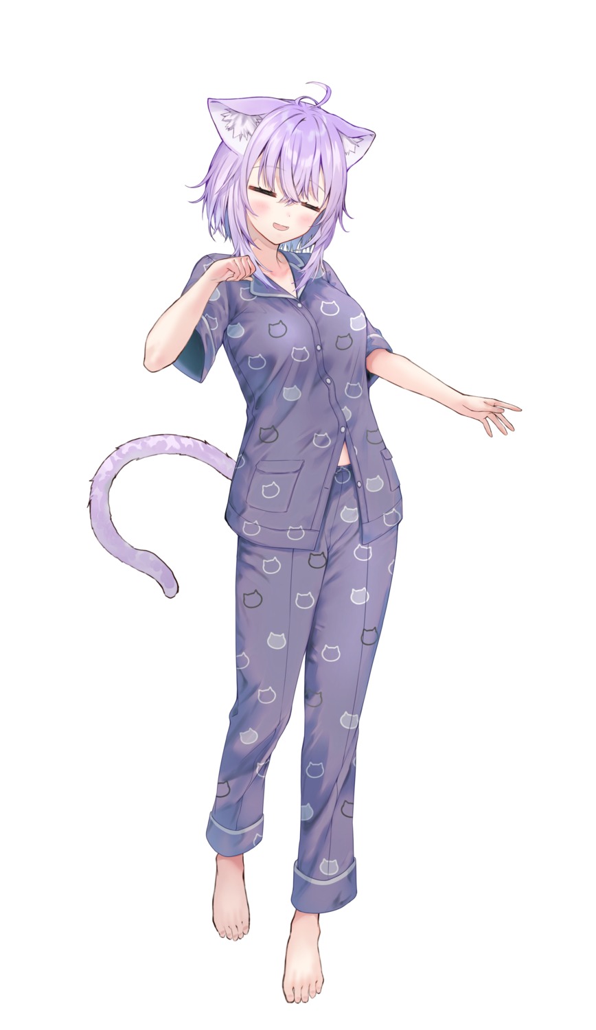 animal_ears, entergram, hanekoto, hololive, hololive_gamers, nekomata_okayu, nekomimi, okayunyumu!