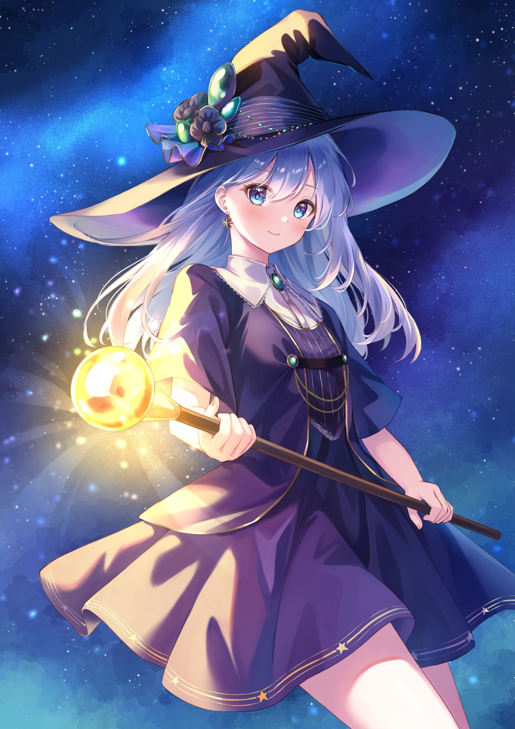 dress, sebu_illust, weapon, witch