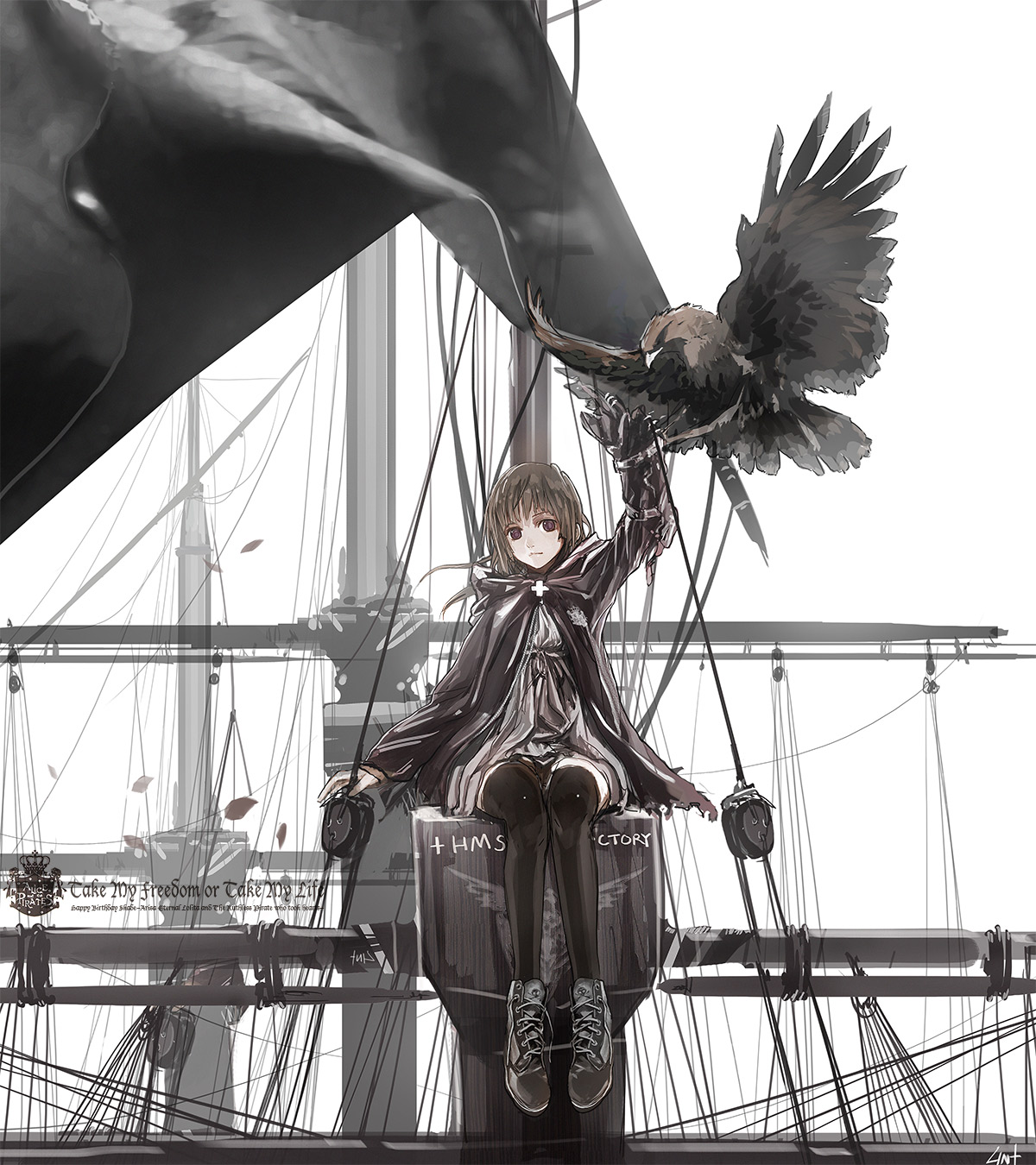lin+, thighhighs