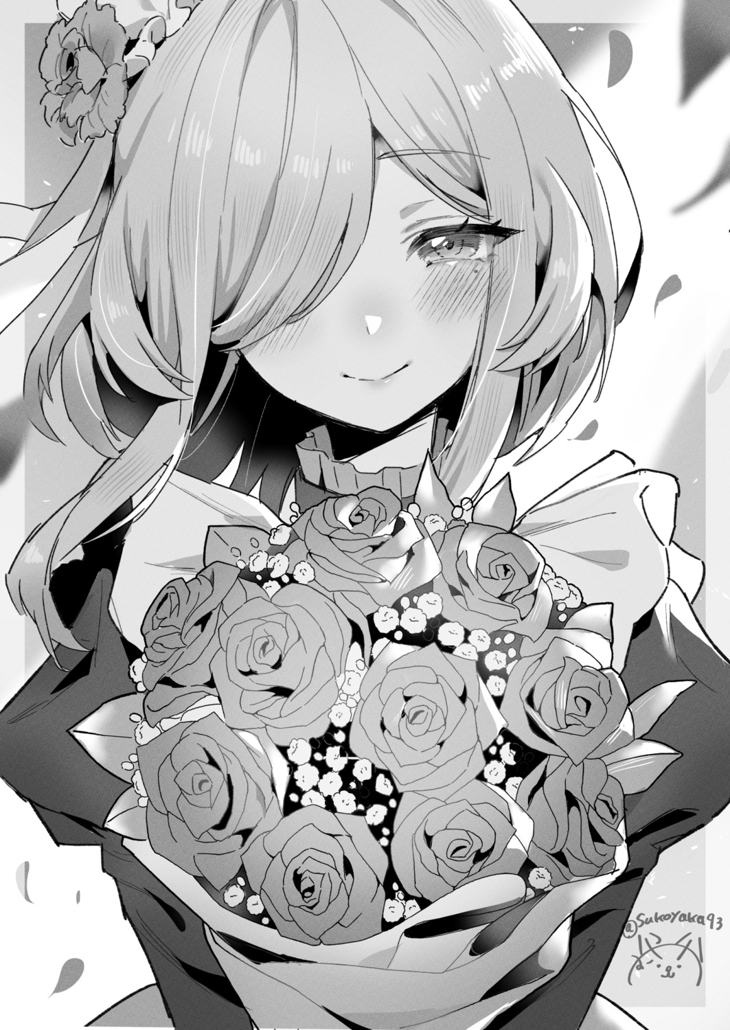 autographed, maid, monochrome, moon_ghost, purple_software, sukoyaka93