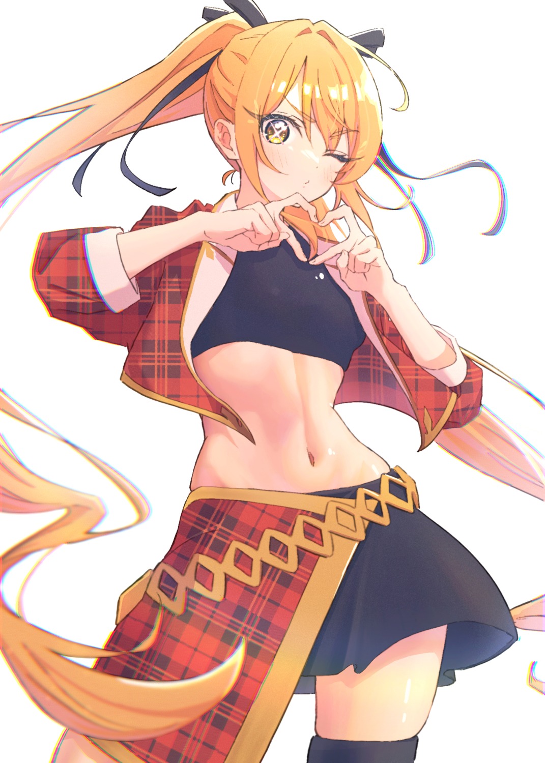 inda_karane, kimi_no_koto_ga_dai_dai_dai_dai_daisuki_na_100-nin_no_kanojo, kwi, thighhighs