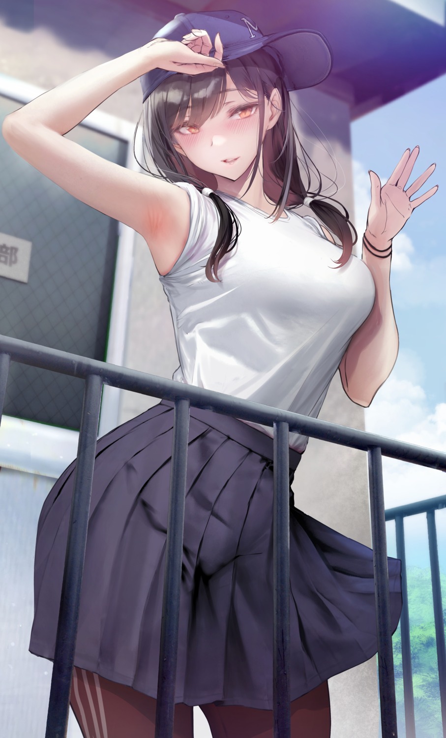 gentsuki, gym_uniform, seifuku, skirt_lift