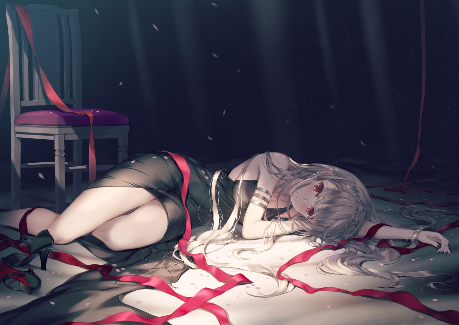 dress, misaki_kurehito, no_bra