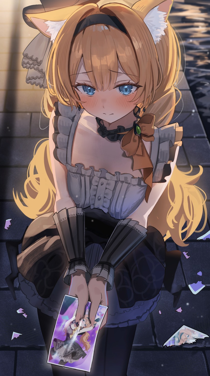 animal_ears, blue_archive, halo, iochi_mari, madai_(mappy), nekomimi, pantyhose, uniform
