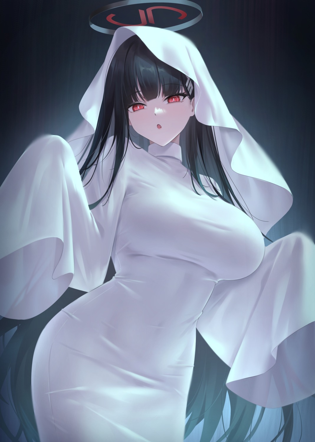 blue_archive, dress, halloween, halo, tsukatsuki_rio, yinghuahua