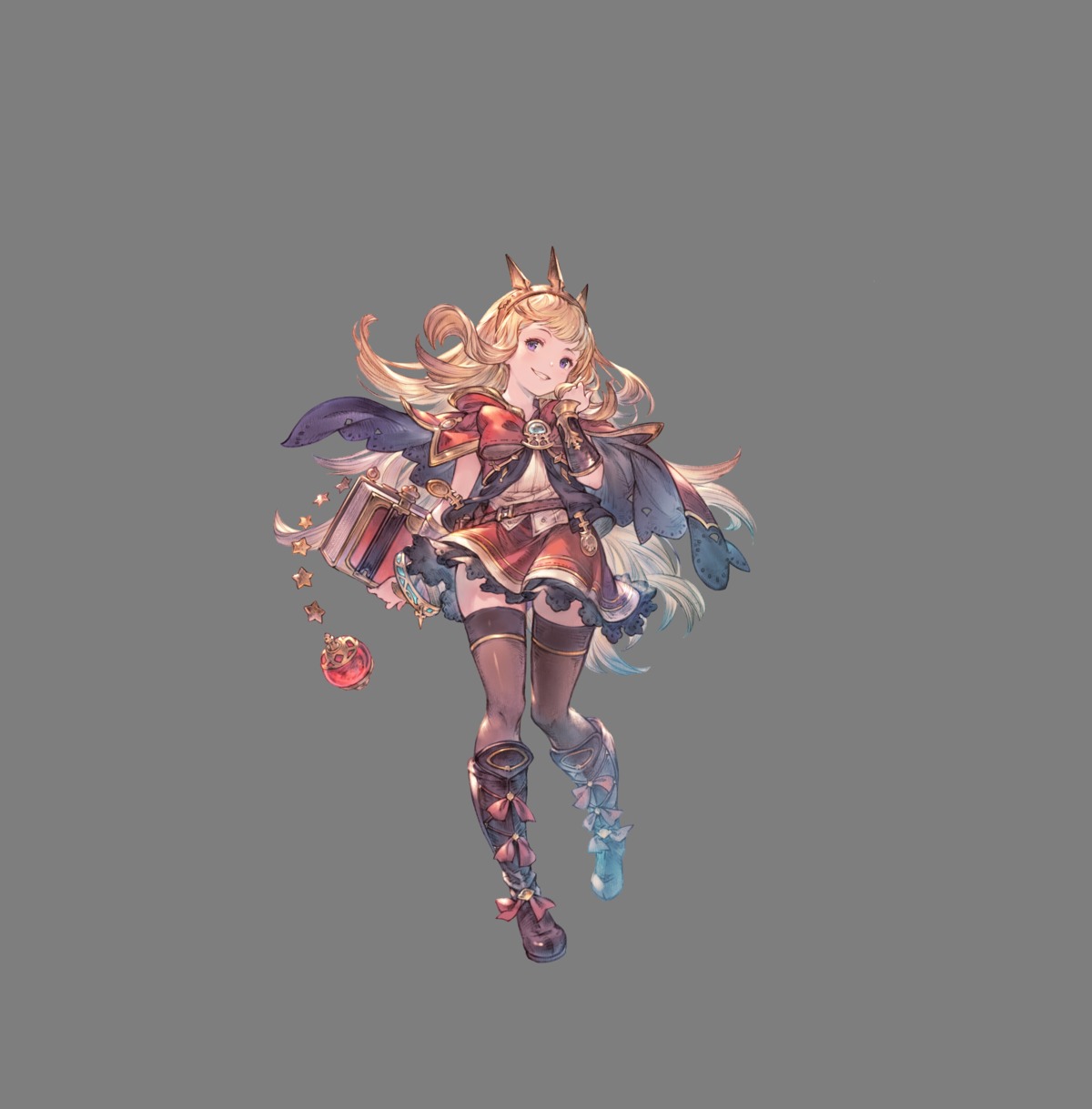 cagliostro_(granblue_fantasy), granblue_fantasy, skirt_lift, tagme, thighhighs, transparent_png
