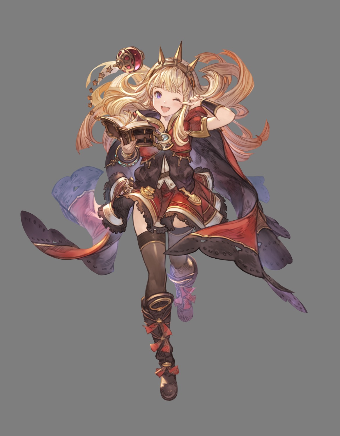 cagliostro_(granblue_fantasy), granblue_fantasy, skirt_lift, tagme, thighhighs, transparent_png