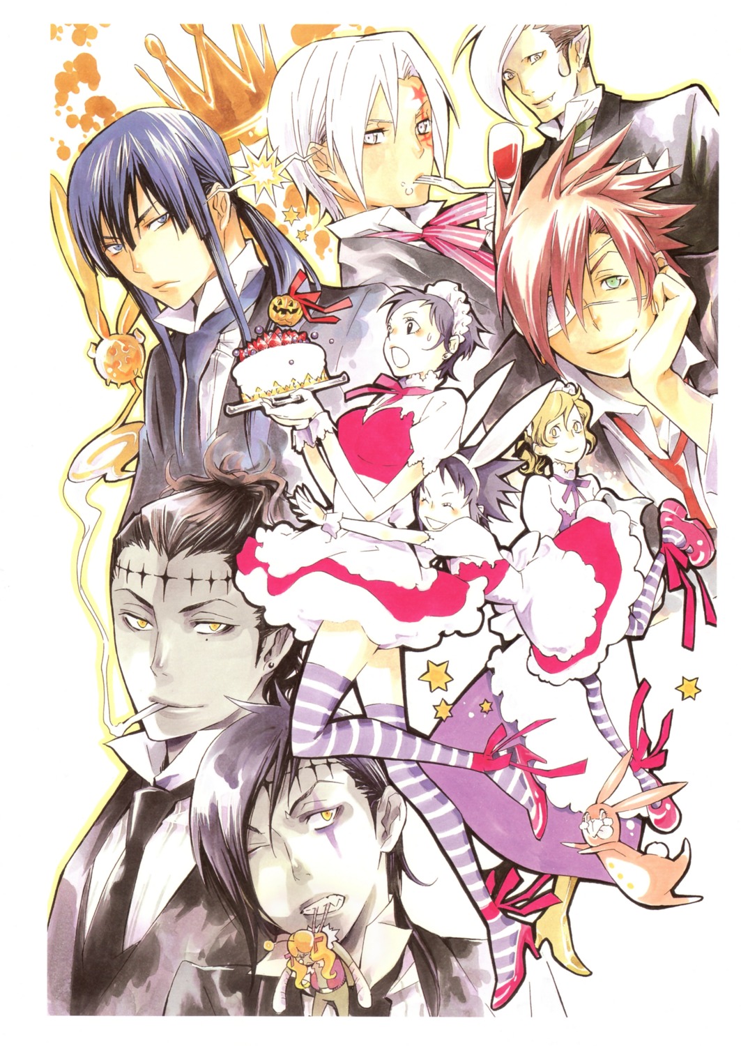 allen_walker, arystar_krory, d.gray-man, david, hoshino_katsura, jasdero, kanda_yu, lavi