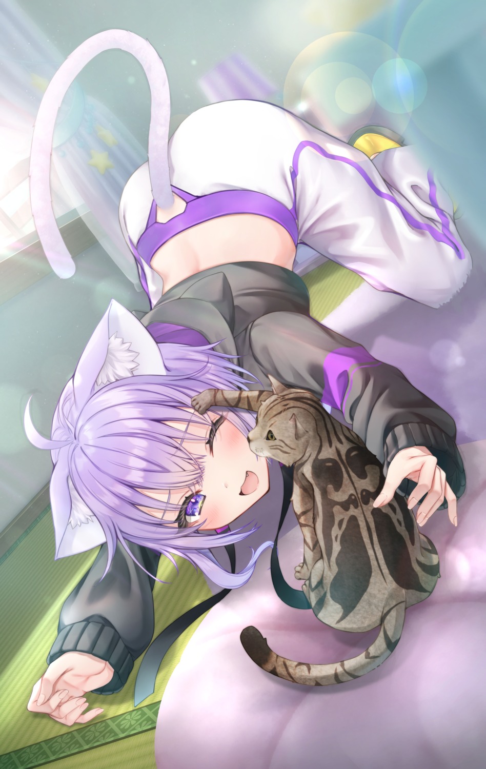 animal_ears, entergram, hanekoto, hololive, hololive_gamers, neko, nekomata_okayu, nekomimi