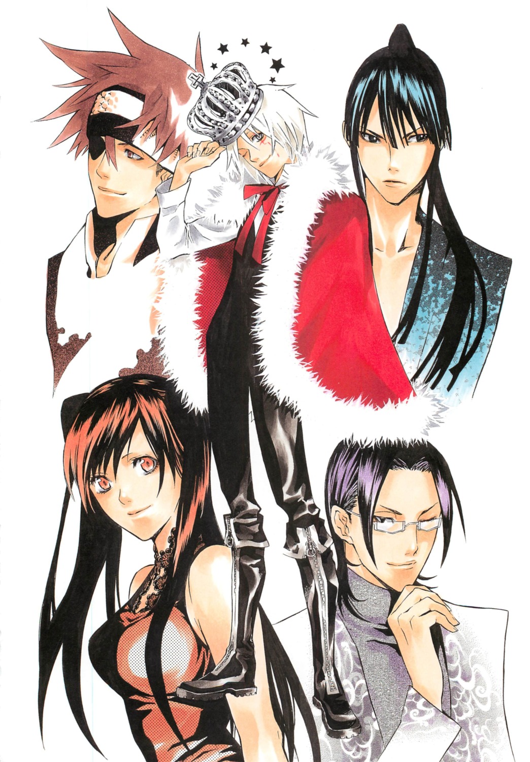 allen_walker, d.gray-man, hoshino_katsura, kanda_yu, komui_lee, lavi, lenalee_lee