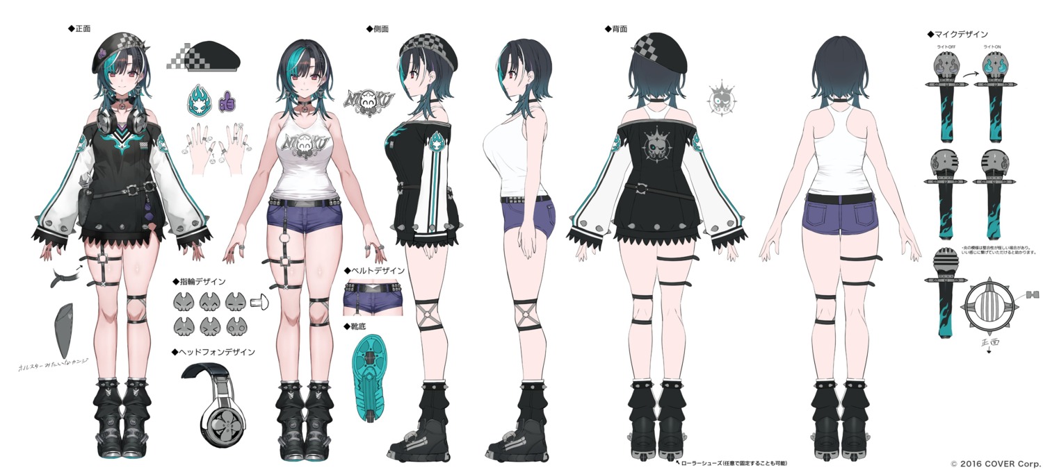 character_design, garter, headphones, hololive, hololive_dev_is, rindou_chihaya, toridamono