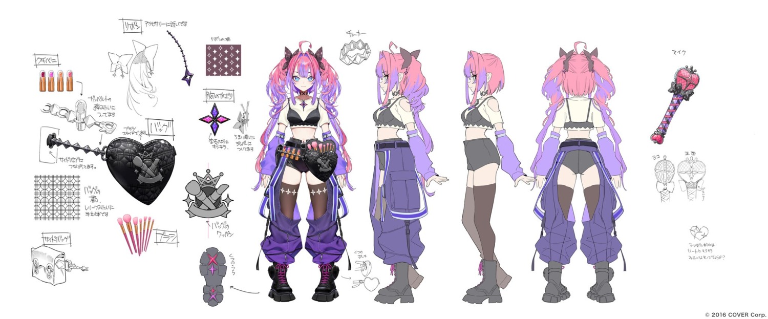 character_design, hololive, hololive_dev_is, kikirara_vivi, nonco, sketch, thighhighs