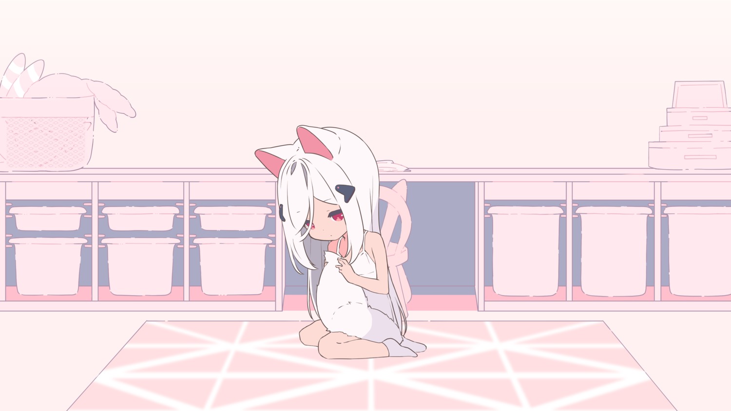 animal_ears, dress, kitsune, mysteria_(p19), p19, summer_dress, tail