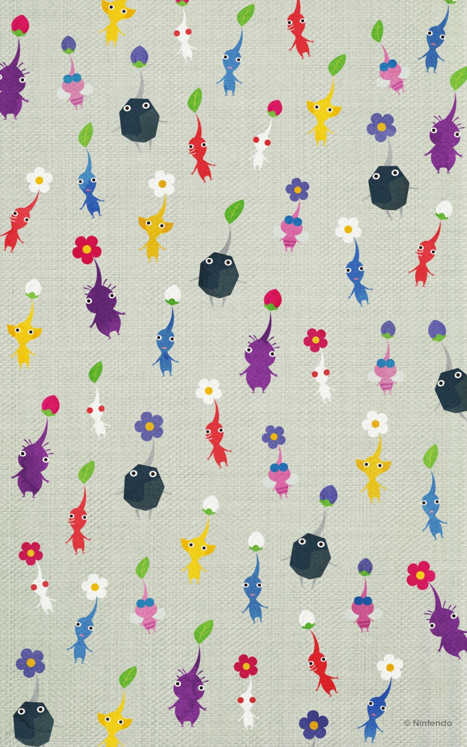 blue_pikmin, nintendo, pikmin, purple_pikmin, red_pikmin, rock_pikmin, white_pikmin, winged_pikmin