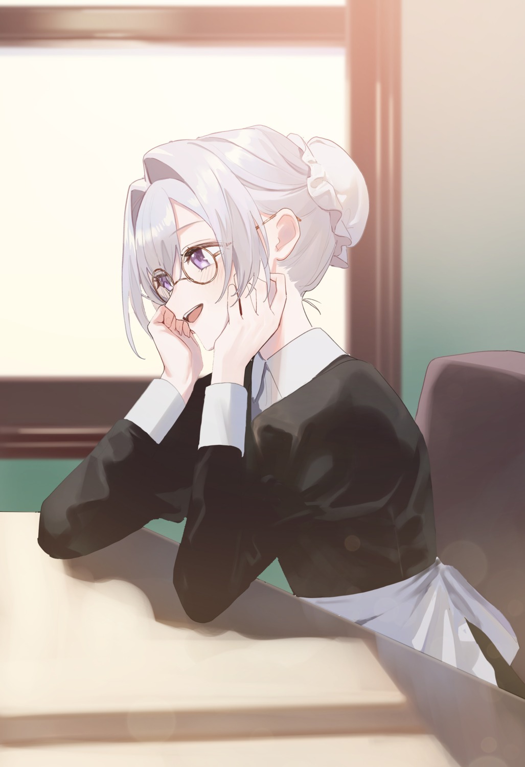 kohinata_rin, magako, maid, megane, nazeka_s-kyuu_bijo-tachi_no_wadai_ni_ore_ga_agaru_ken