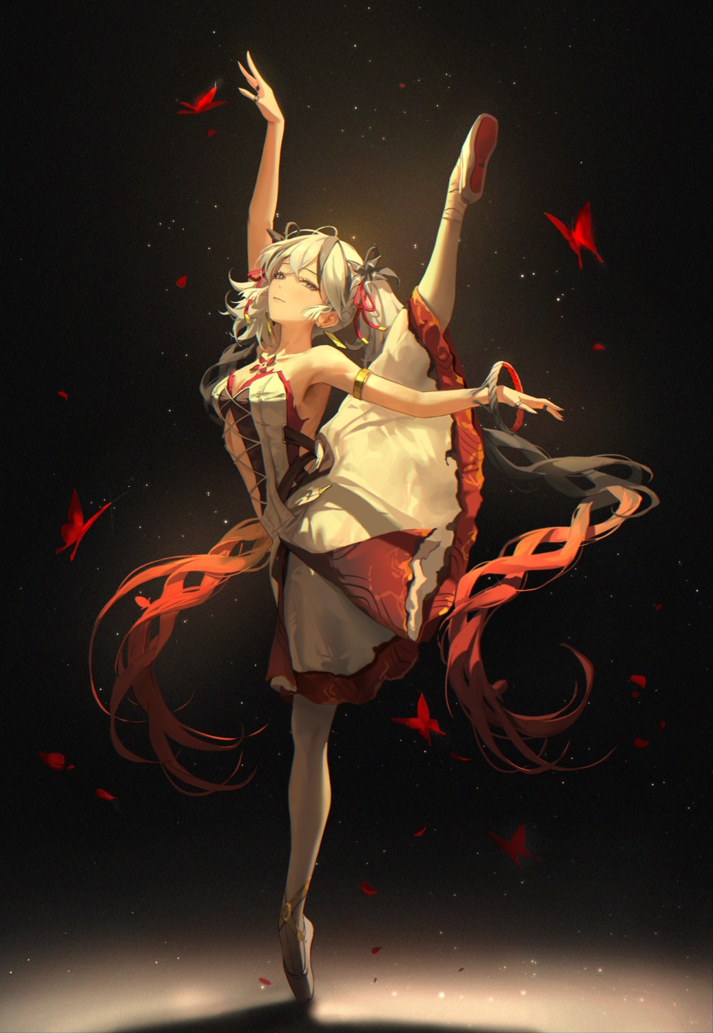 bangsom, camellya, dress, no_bra, skirt_lift, wuthering_waves