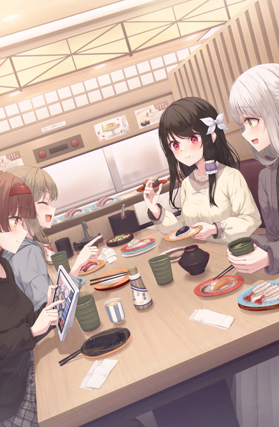 cream, igaki_yuzu, see_through, shiyake_mitoko, takishima_shiori, tanibayashi_kaede, tsuchikure