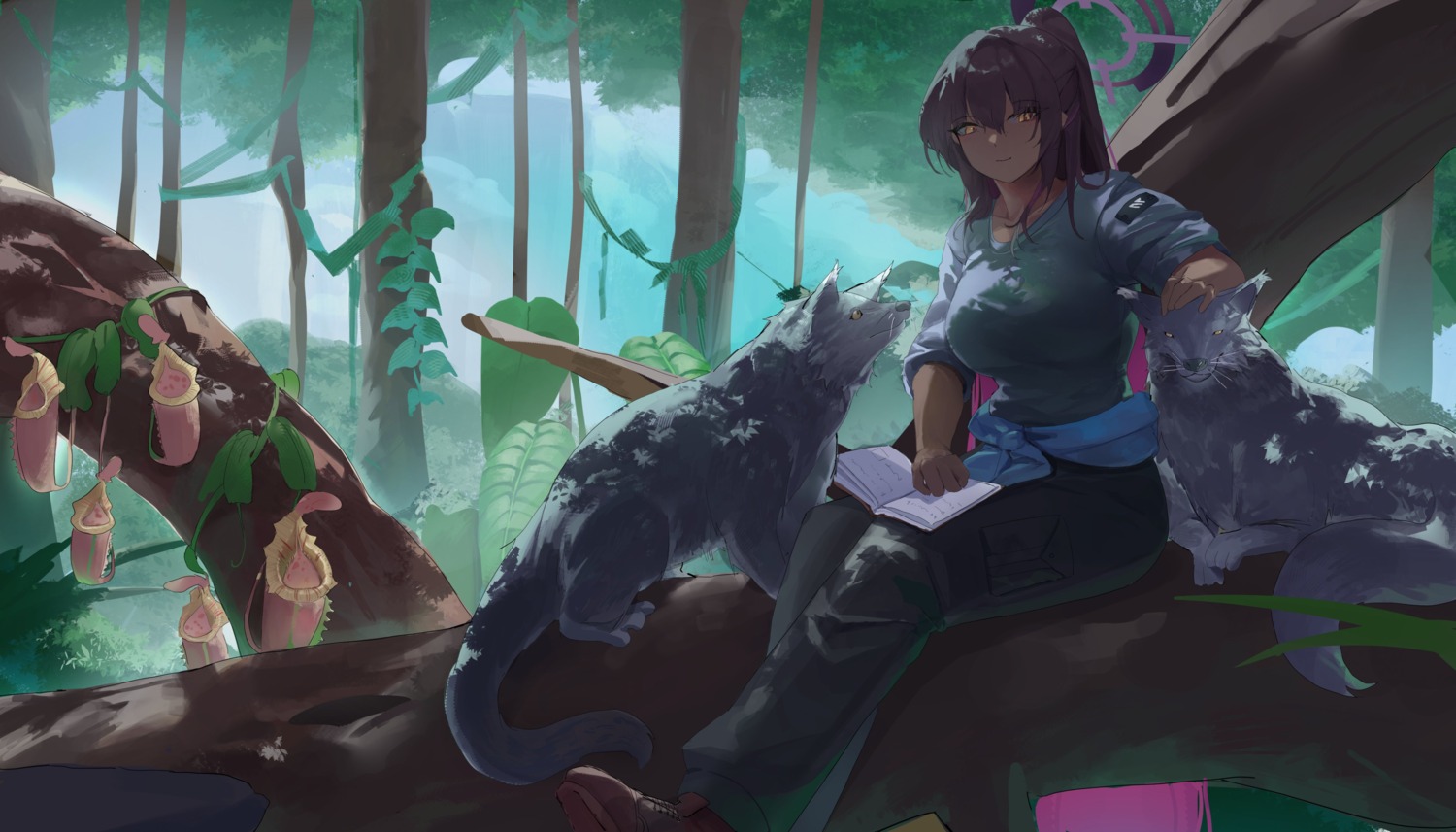 05ghxsu, blue_archive, halo, kakudate_karin, sweater
