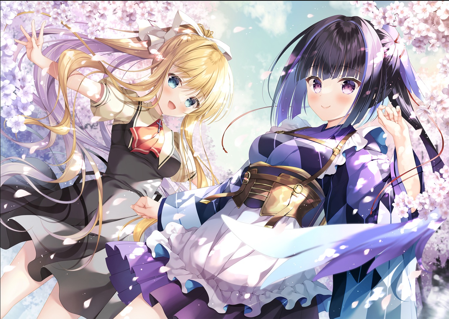 air, crossover, kamio_misuzu, karasuba_(prima_doll), key, maid, prima_doll, seifuku