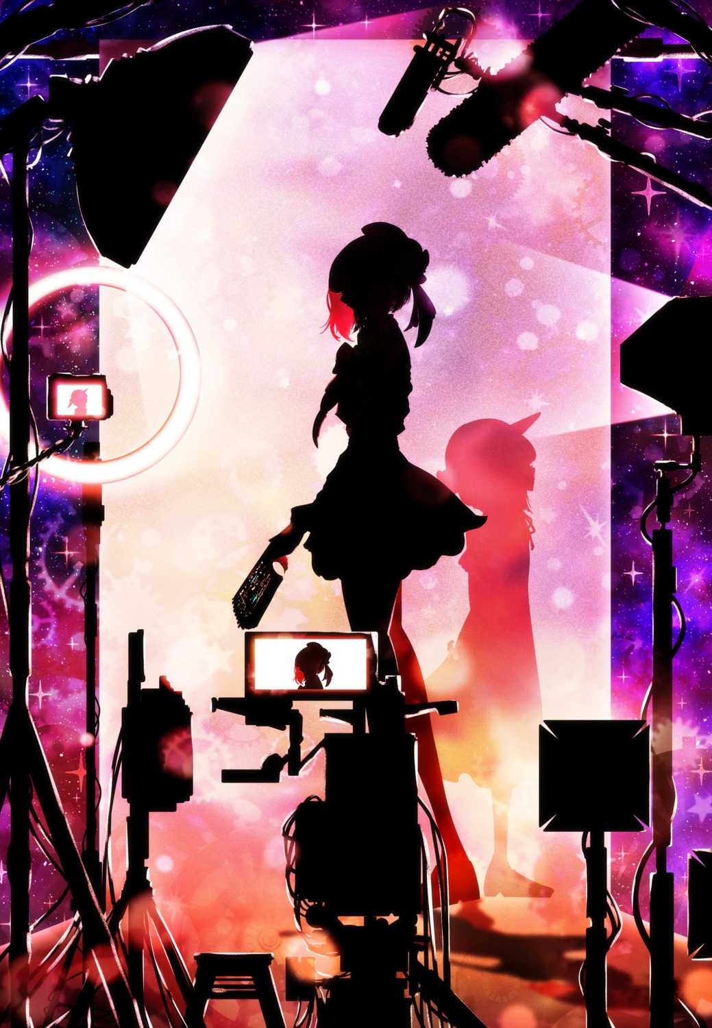 [oshi_no_ko], arima_kana, harada_miyuki, silhouette