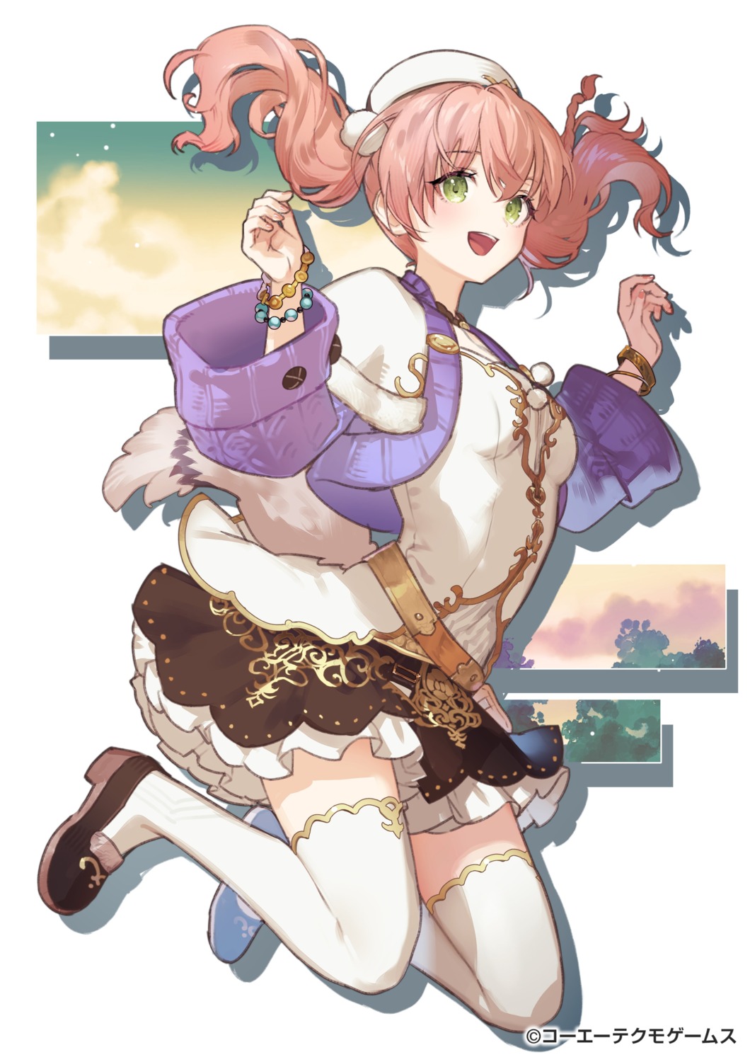 atelier, atelier_escha_&_logy, escha_malier, koei_tecmo, skirt_lift, sweater, tail, thighhighs